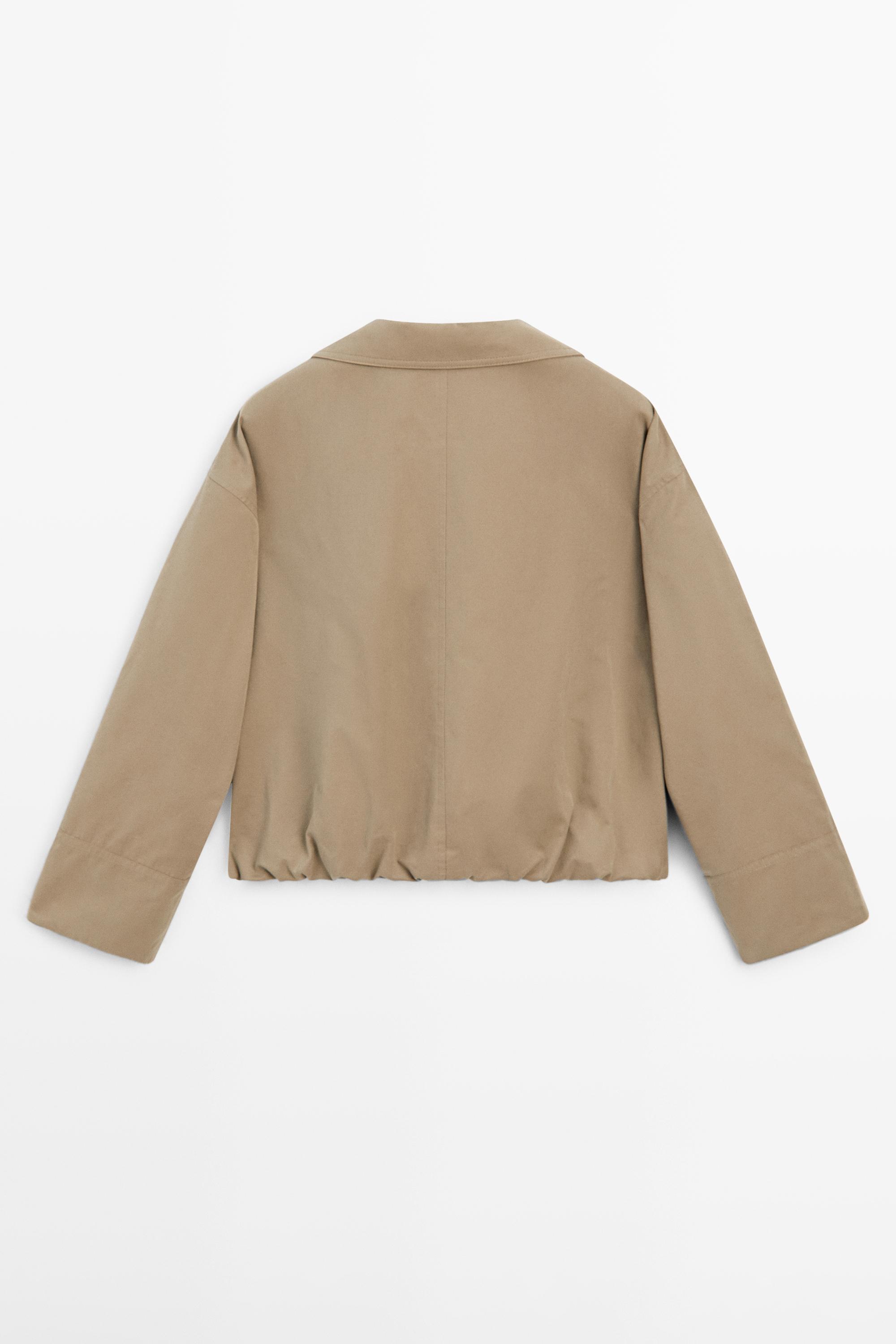 Cotton blend bomber jacket